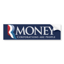RMoney Romney Parody Bumper Sticker bumper stickers
