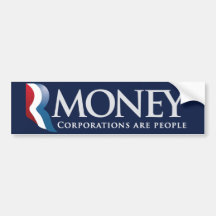 RMoney Romney Parody Bumper Sticker