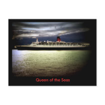 RMS Queen Elizabeth 2 postcards