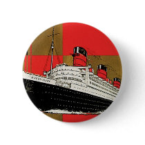RMS Queen Mary Pinback Button
