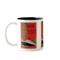 RMS Queen Mary mugs by RetroCommunications RMS Queen Mary mugs