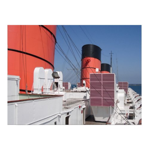 RMS Queen Mary Port Side Aft print