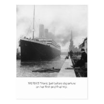 RMS Titanic before departure 1912 Postcards