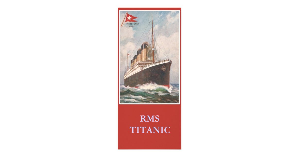 RMS Titanic bookmark Rack Card | Zazzle