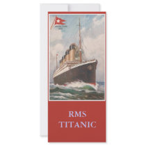 RMS Titanic bookmark Rack Card