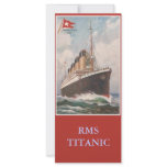 RMS Titanic bookmark Rack Card