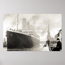 RMS Titanic Departs Southampton Print