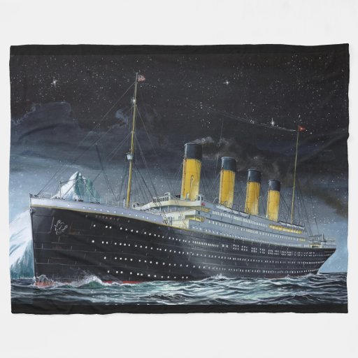 RMS Titanic Fleece Blanket Zazzle