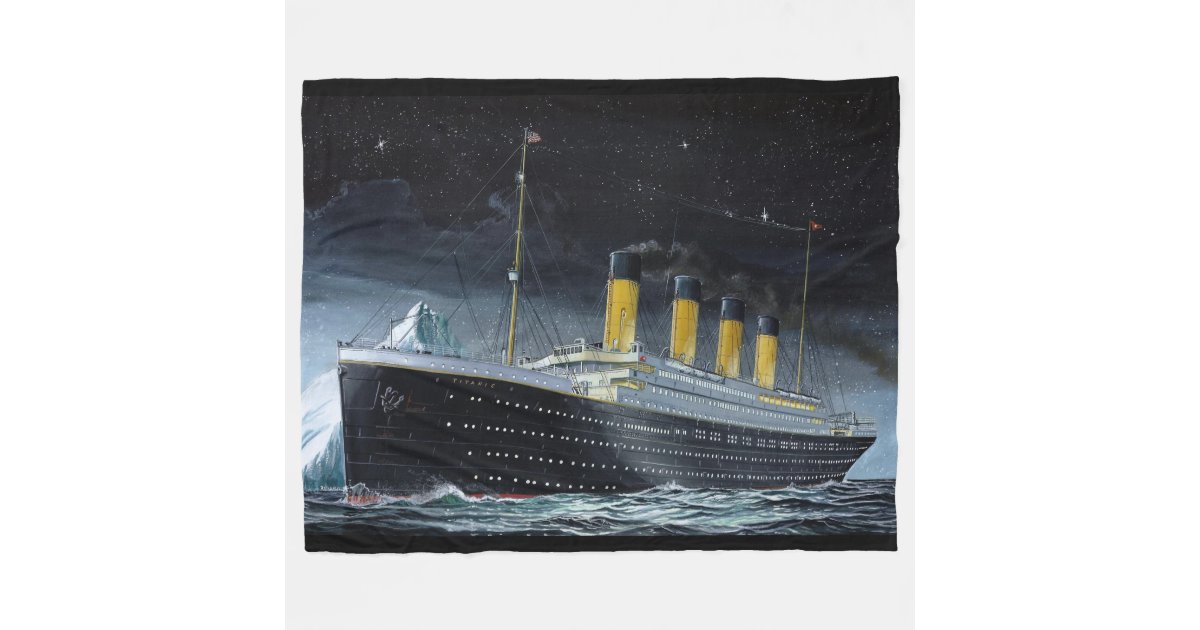 RMS Titanic Fleece Blanket Zazzle
