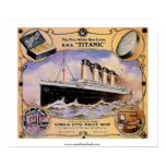 RMS Titanic Vintage Soap Ad Poster