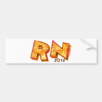 RN 2012 New Nurse bumper stickers