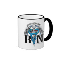 RN Caduceus Blue Mug