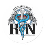 RN Caduceus Blue stickers