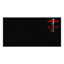 RN Caduceus Custom Photo Card