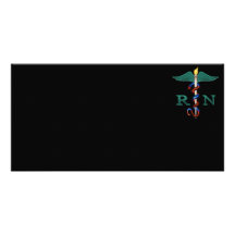 RN Caduceus Customized Photo Card