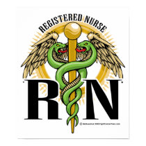 RN Caduceus Green posters by fightcancertees RN Caduceus Green posters