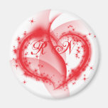RN heart Fridge Magnets