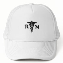 RN Medical Symbol Mesh Hat
