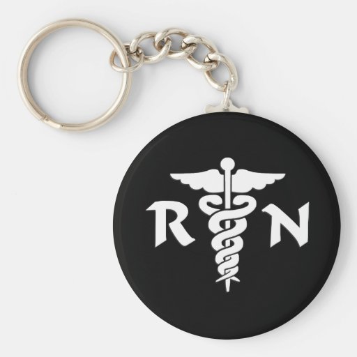 RN Medical Symbol Key Chain