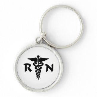 RN Medical Symbol keychain