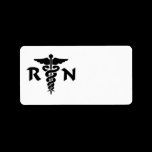 RN Medical Symbol Custom Address Labels