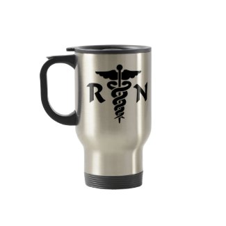 RN Medical Symbol Travel Mug