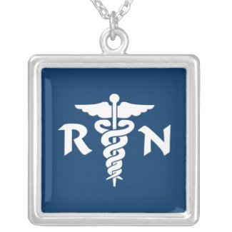 RN Medical Symbol necklace