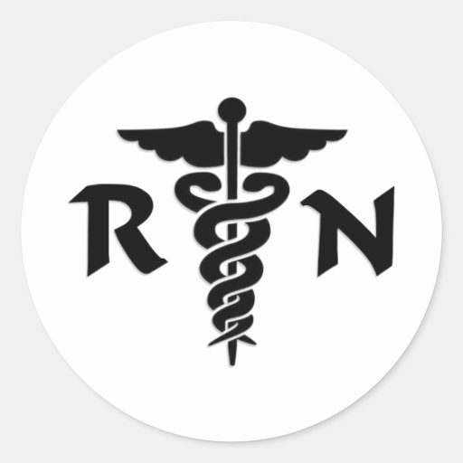 RN Medical Symbol Stickers