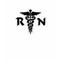 RN Medical Symbol T-Shirt by bonfirenurses RN Medical Symbol T-Shirt
