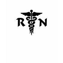 RN Medical Symbol T-Shirt by bonfirenurses RN Medical Symbol T-Shirt