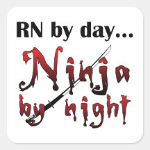 RN Ninja Square Sticker