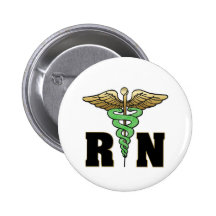 RN / Nurse Pinback Buttons