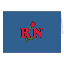 RN Nurse Rose Card