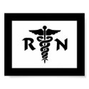 RN Nurses and Medical Symbol Poster posters