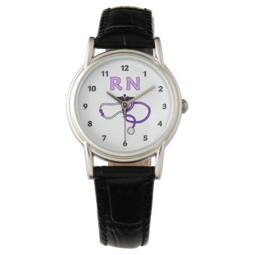 RN Nurses Stethoscope Watch Zazzle