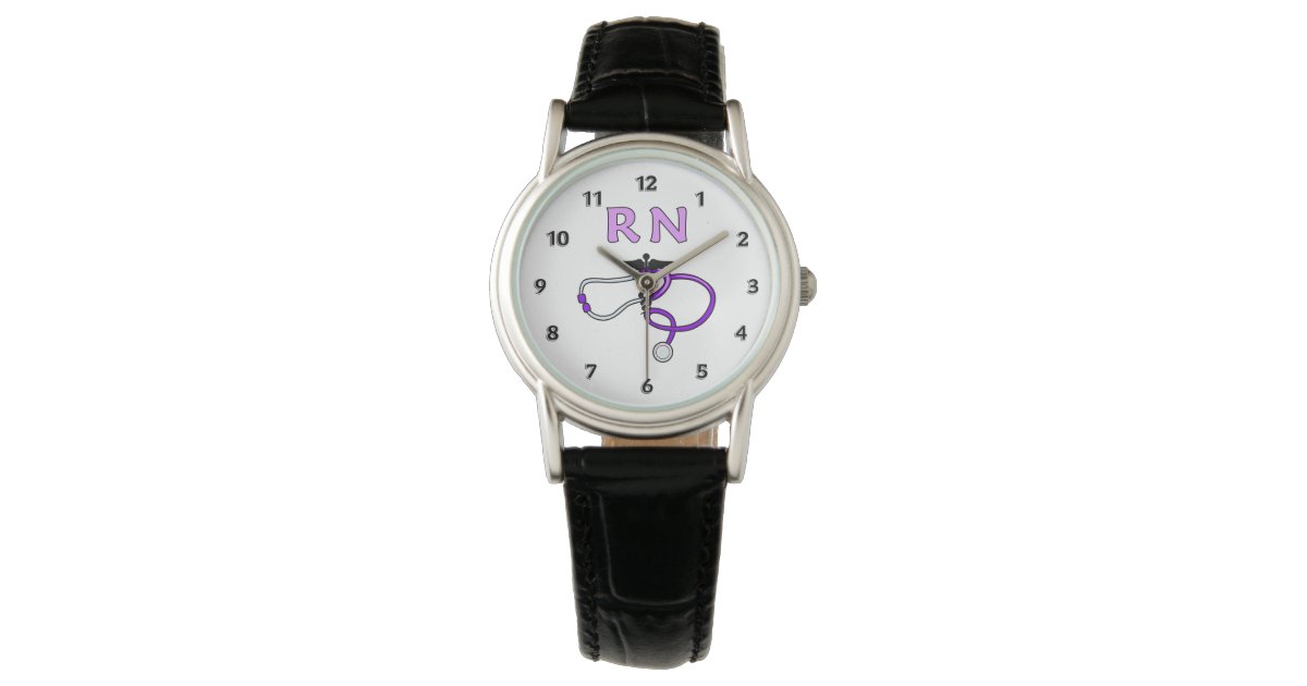 RN Nurses Stethoscope Watch Zazzle
