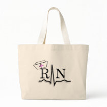 RN QRS Nurse Cap Design Canvas Bags