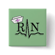 RN QRS Nurse Cap Design Pin