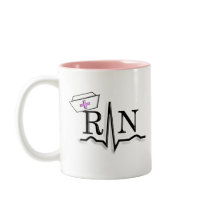 RN QRS Nurse Cap Design Mugs