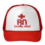 RN Really Nice Nurse Graduation Mesh Hat