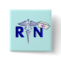 RN (Registered Nurse) Gifts-Embossed Style Pins