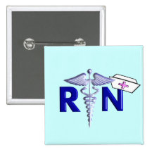 RN (Registered Nurse) Gifts-Embossed Style Pins