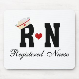 RN Registered Nurse Mousepad
