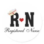 RN Registered Nurse stickers
