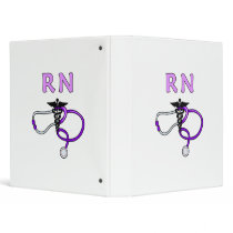 RN Stethoscope 3 Ring Binders
