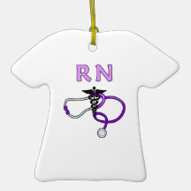 RN Stethoscope Christmas Ornament