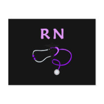 RN Stethoscope Postcard