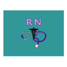 RN Stethoscope Postcards