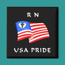 RN USA Pride magnets