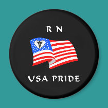 RN USA Pride magnets